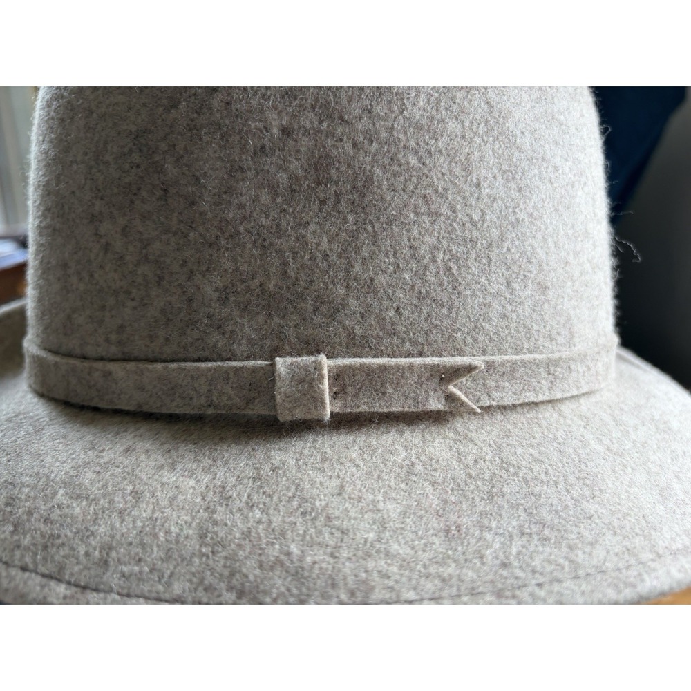 Vintage Allyn St George Fedora Hat W/rolled Brim Size L All Wool By Bollman USA - Picture 5 of 16